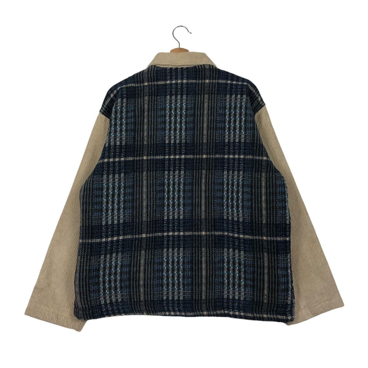 Japanese Brand 🔥PATCH WORK TARTAN DESIGN CHORE JACKET DENIM CHIC Size US L / EU 52-54 / 3 - 10 Thumbnail