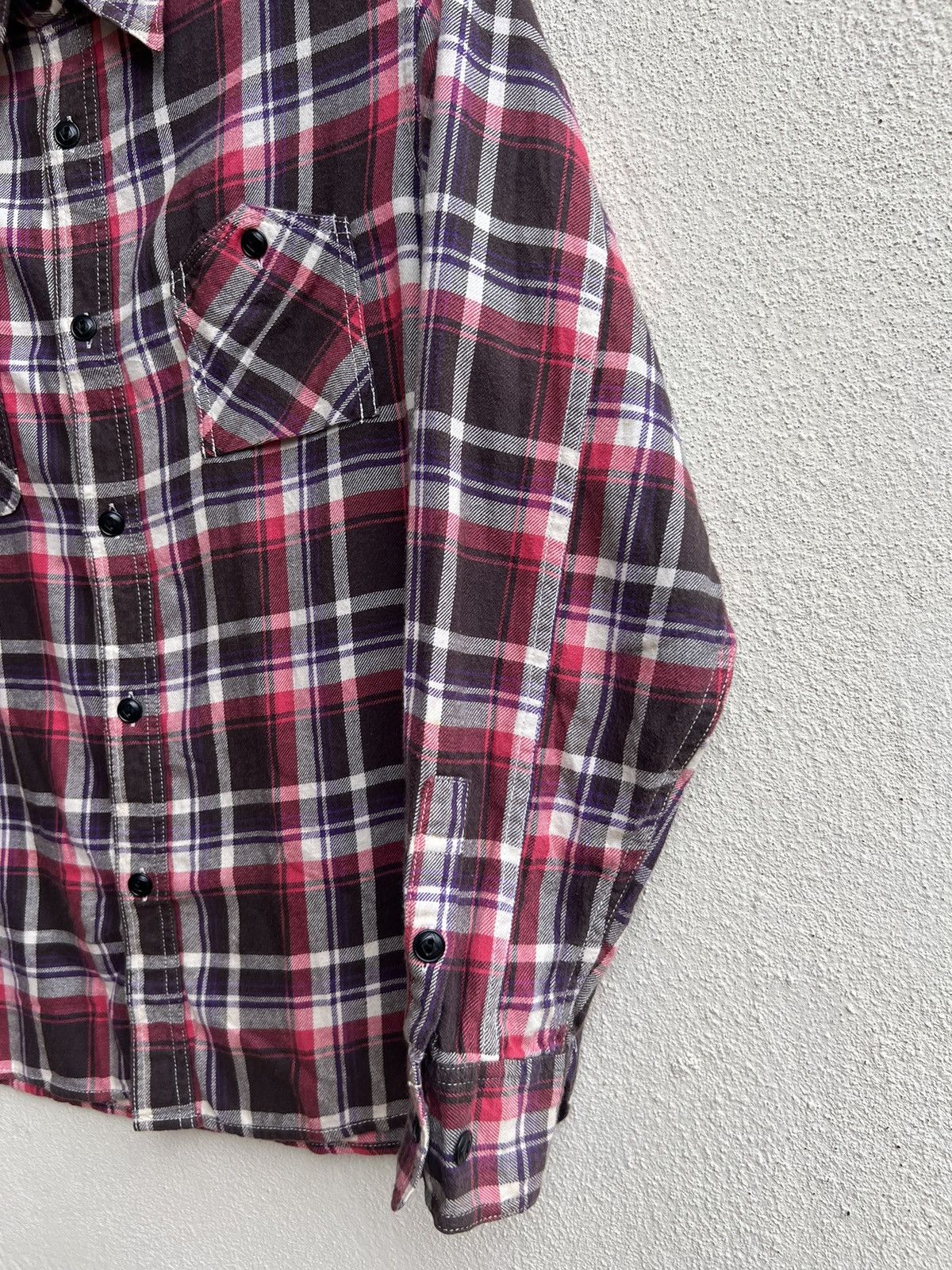 Cushman Cushman Japan Chin Strap Gusset Flannel Shirt Size US M / EU 48-50 / 2 - 10 Thumbnail