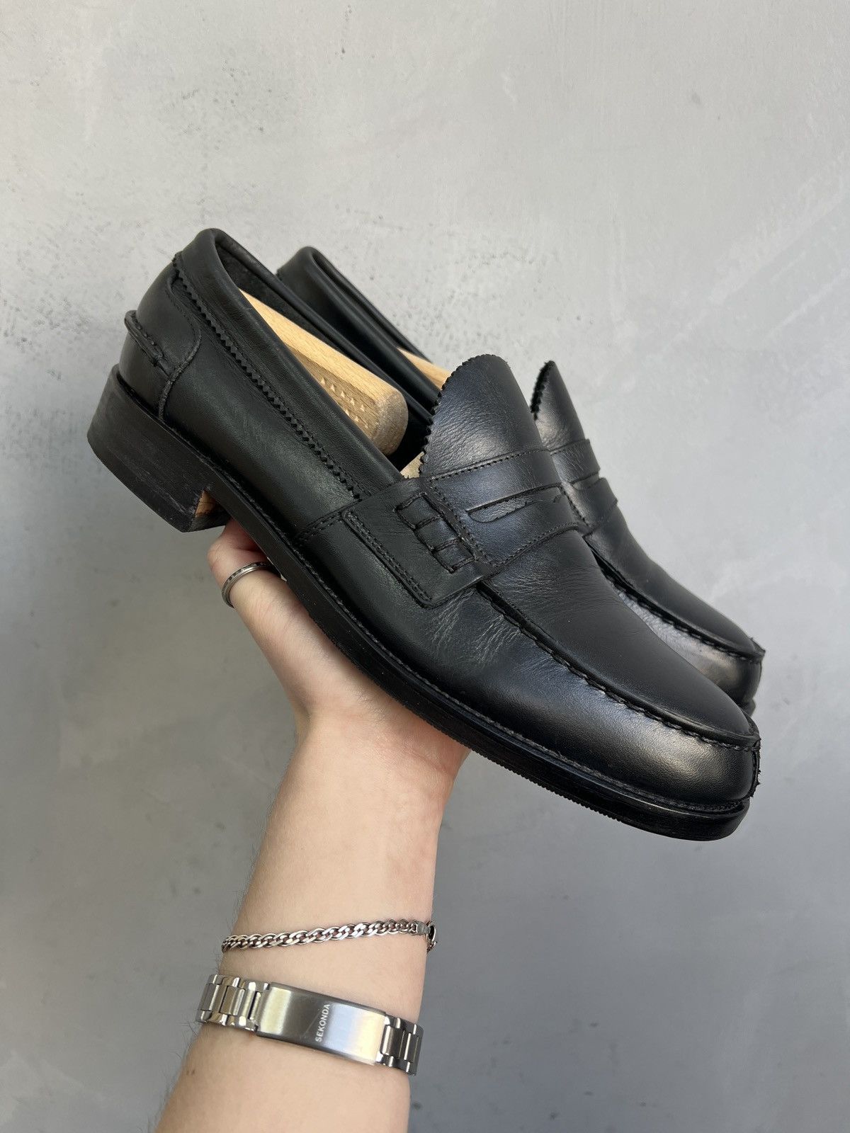 Japanese Brand Rare streetwear leather loafers England style y2k Size US 8.5 / EU 41-42 - 2 Thumbnail