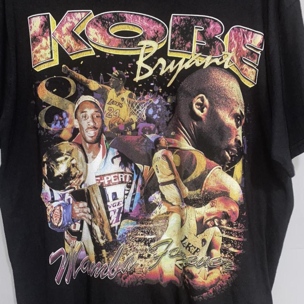 Vintage Kobe Bryant LA Lakers rap style nba tee Los Angelas Lakers Size US XL / EU 56 / 4 - 1 Thumbnail