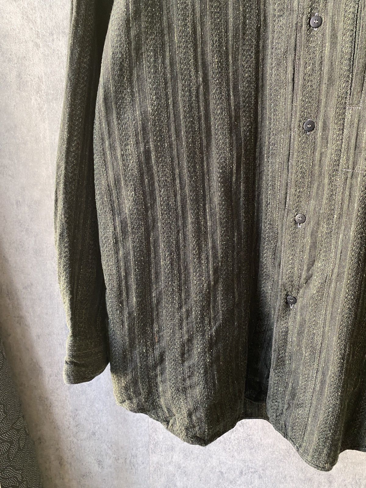 Issey Miyake 80’s Issey Miyake Hamilton Design Mandarin Collar Shirt Size US L / EU 52-54 / 3 - 4 Thumbnail