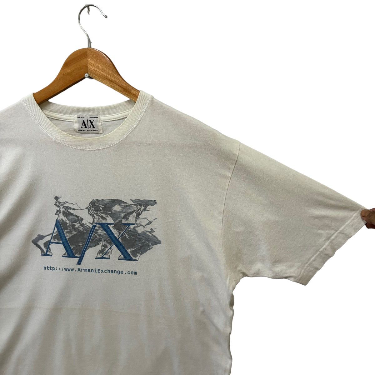 Armani Exchange × Giorgio Armani × Vintage Armani Exchange Big Logo Tshirt Size US M / EU 48-50 / 2 - 5 Thumbnail
