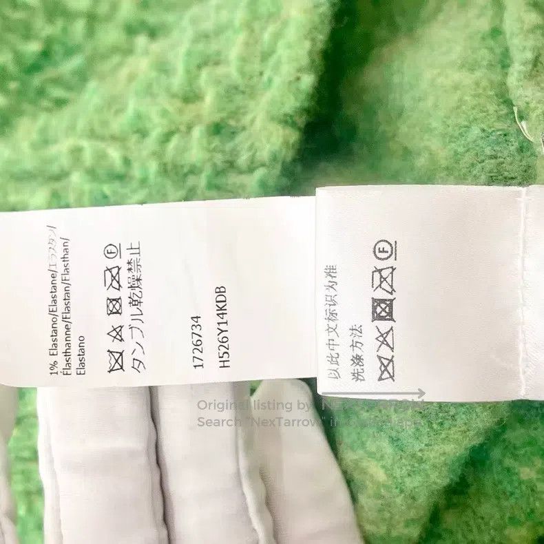 Loewe Loewe Green V-neck Loose Long Sleeve Pullover Size S / US 4 / IT 40 - 8 Thumbnail