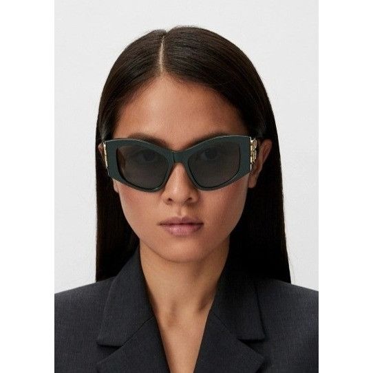 Balenciaga NEW BALENCIAGA BB0287S 005 SUNGLASSES GREEN CAT EYE WOMEN Size ONE SIZE - 2 Thumbnail