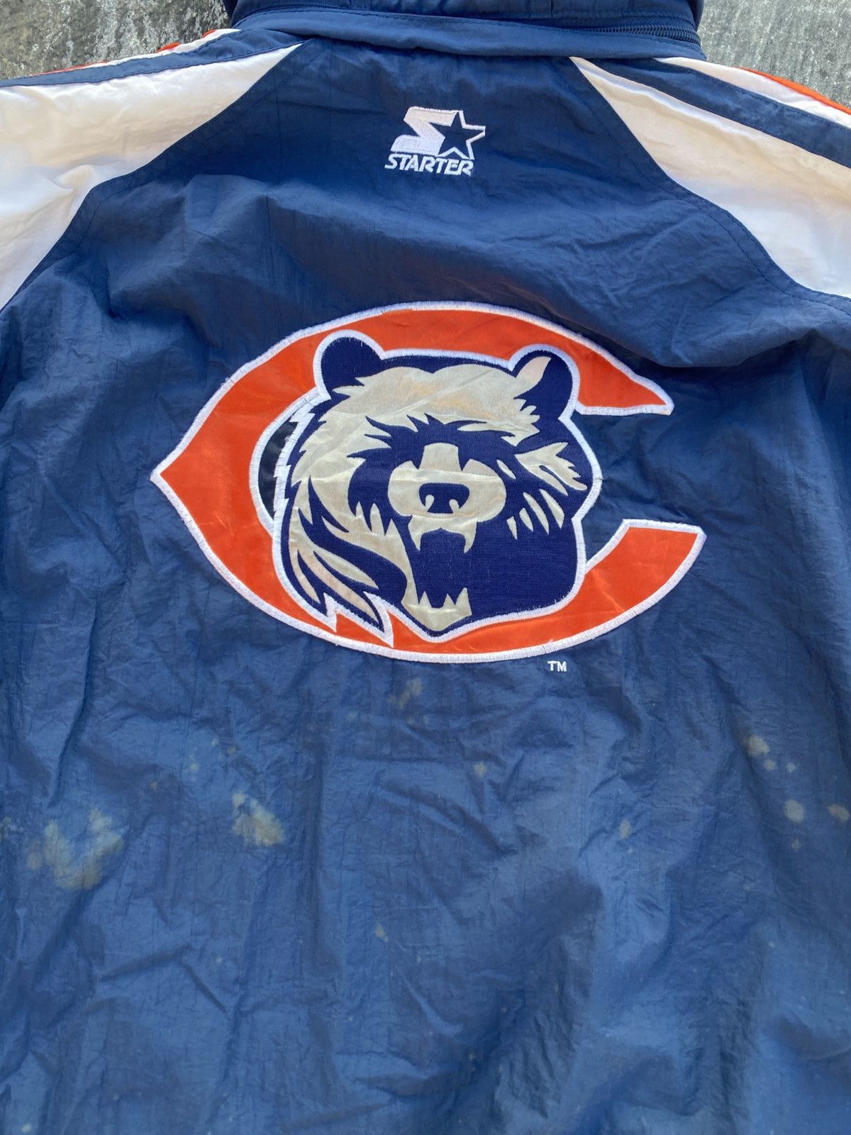 Starter Vintage jacket Chicago Bears NFL Size US L / EU 52-54 / 3 - 8 Thumbnail