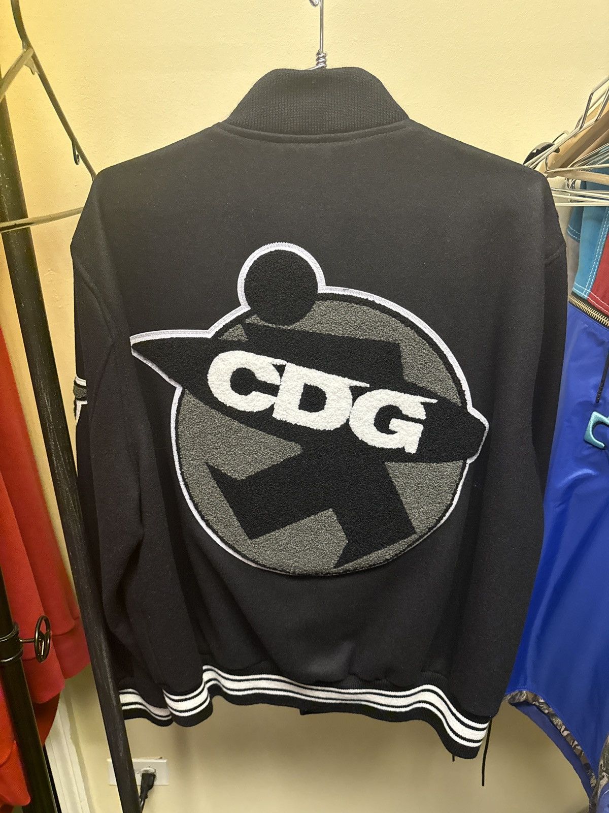 CDG by Comme des Garcons × Stussy 40th Anniversary Varsity Jacket Size US M / EU 48-50 / 2 - 2 Thumbnail