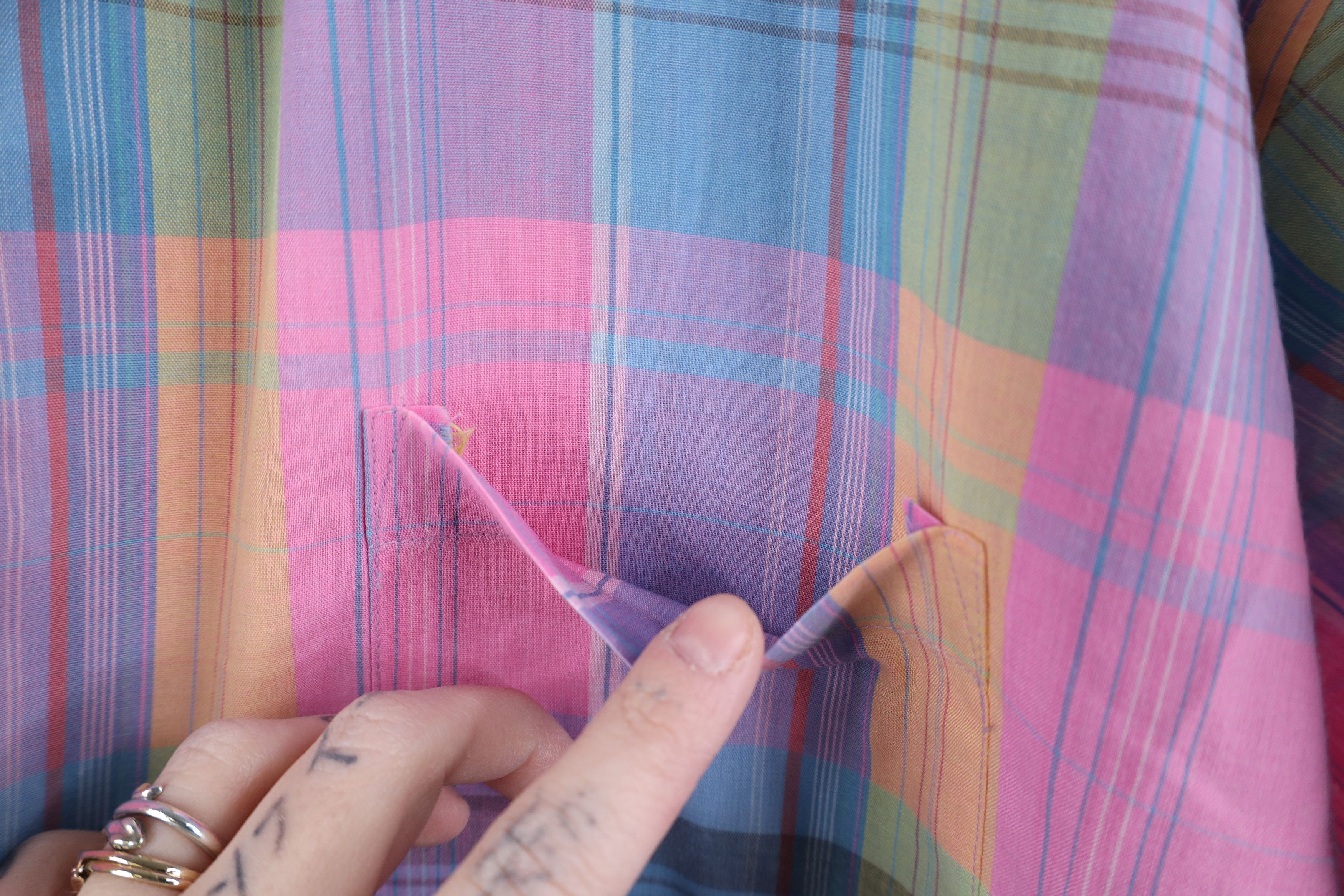 Vintage Vintage 90s Streetwear Madras Short Sleeve Button Shirt Size US XXL / EU 58 / 5 - 10 Thumbnail