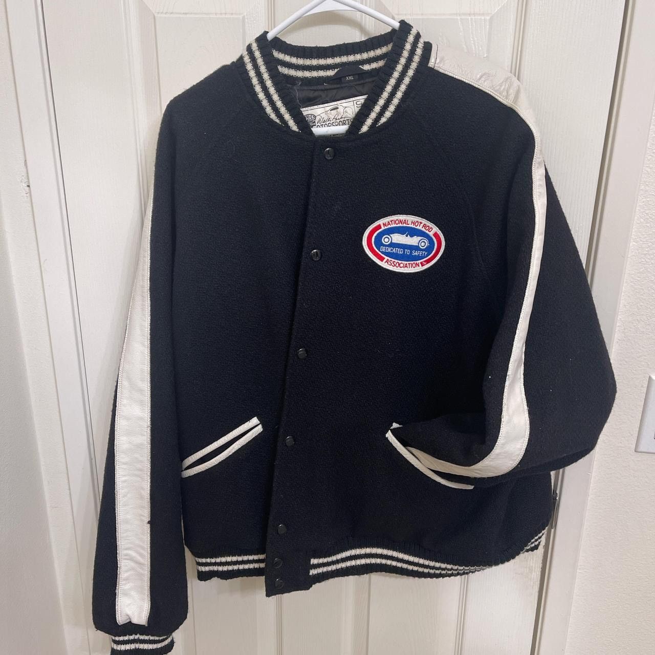NASCAR × Vintage NHRA Hollywood National Hot Rod Assocition Varsity Jacket Size US XXL / EU 58 / 5 - 1 Thumbnail