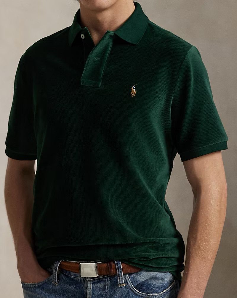 Polo Ralph Lauren Polo Ralph Lauren Classic Fit Knit Corduroy Shirt Green XL Size US XL / EU 56 / 4 - 2 Thumbnail