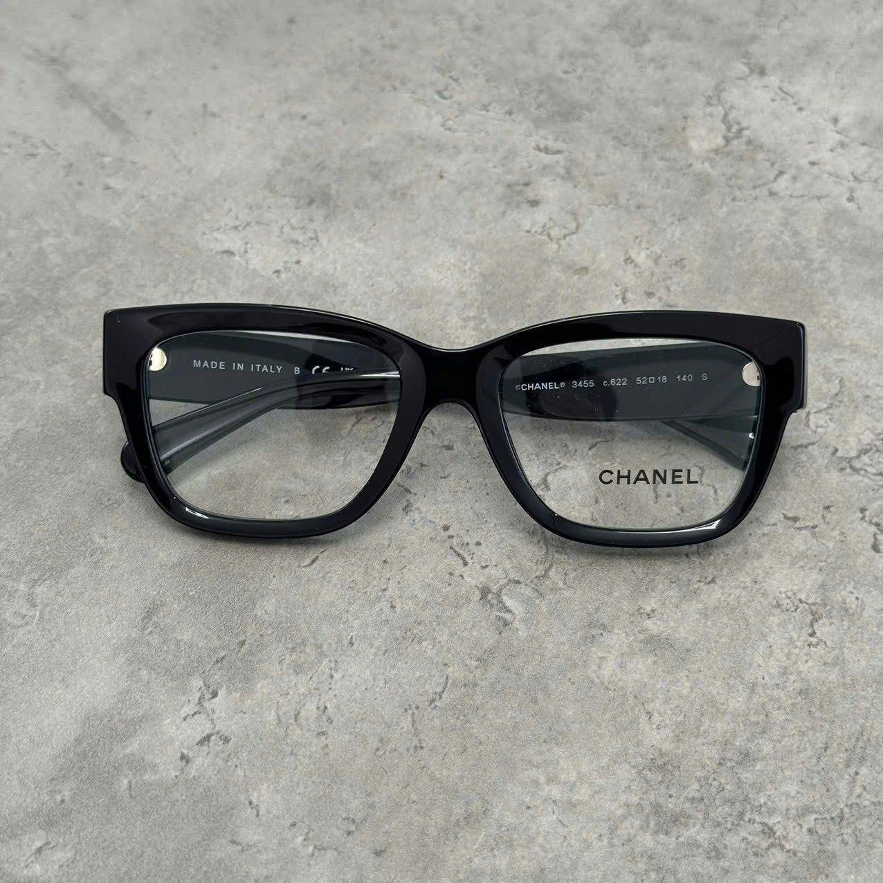 Chanel CHANEL 0CH3455 C622 Eyeglasses BLACK Size ONE SIZE - 3 Thumbnail