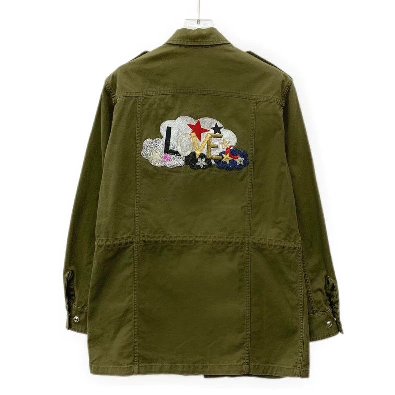 Saint Laurent Paris Saint Laurent Green Shark Sequin Jacket 2504-Nextarrow Size XS / US 0-2 / IT 36-38 - 2 Thumbnail