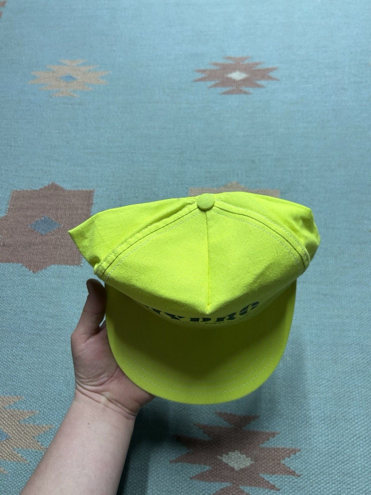 Vintage Vtg Snap hat hydro mechanical supply Michigan hi vis USA Size ONE SIZE - 3 Thumbnail
