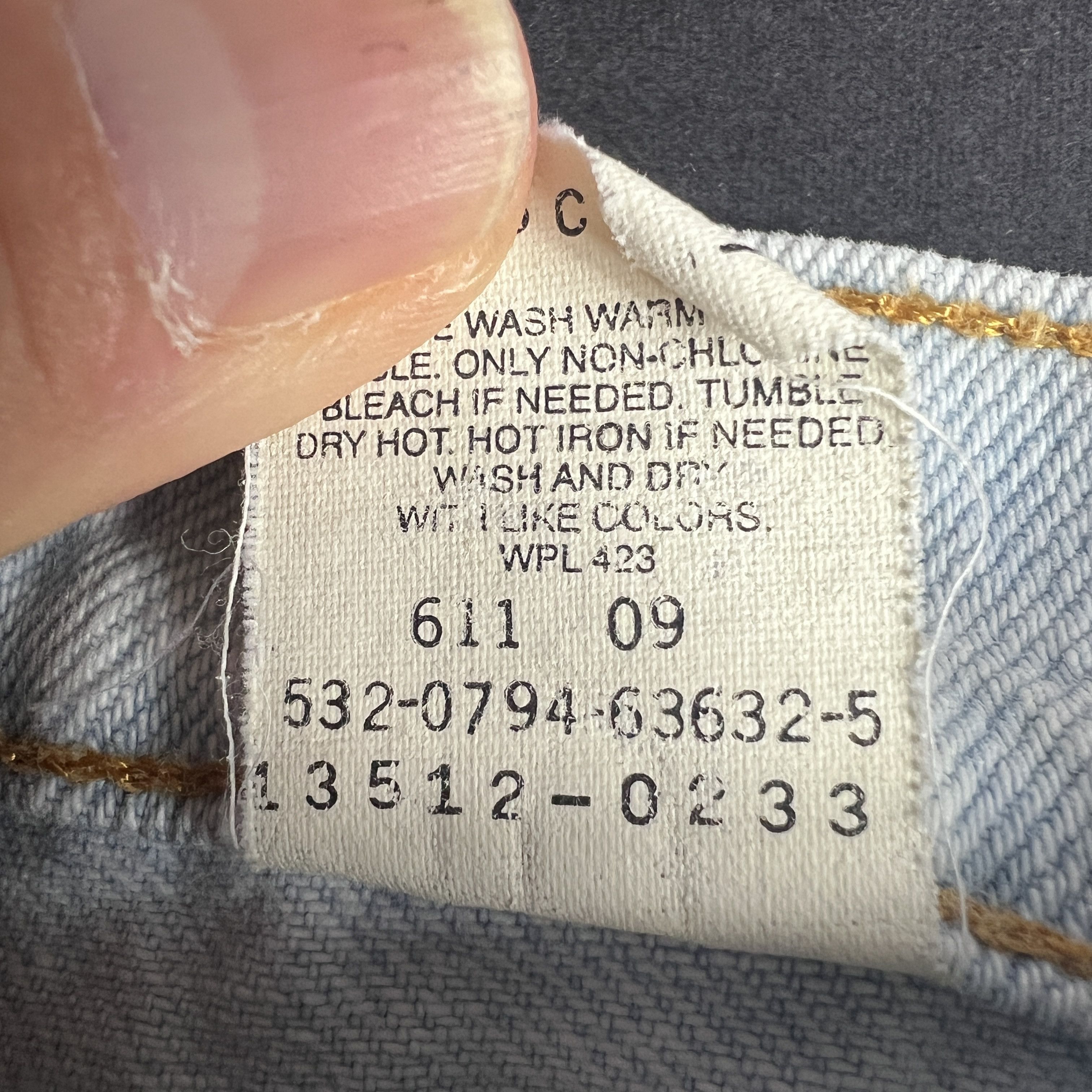 Levi's VTG 90s Levi's Jean 512 Slim Tapered Light Blue Faded Denim Size 30" / US 8 / IT 44 - 10 Thumbnail