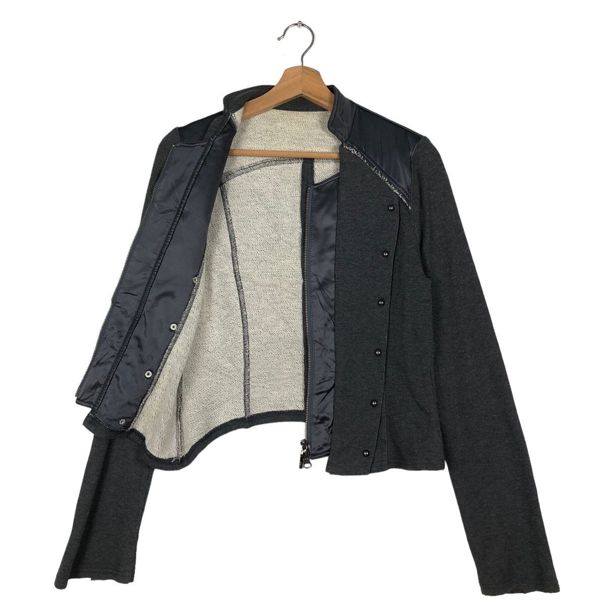Japanese Brand 🔥Cropped Biker Jacket Bondage Design Issey Miyake Size US M / EU 48-50 / 2 - 8 Thumbnail