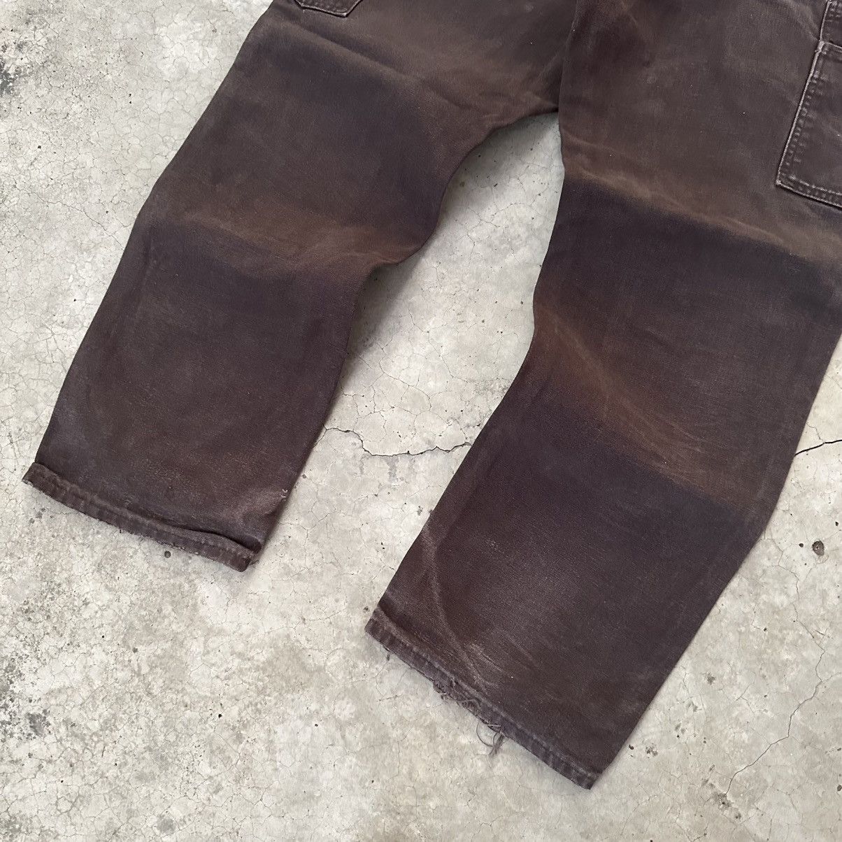 Carhartt (32x30) Crazy Vintage Y2K Distressed Carhartt Double Knee Size US 32 / EU 48 - 16 Thumbnail