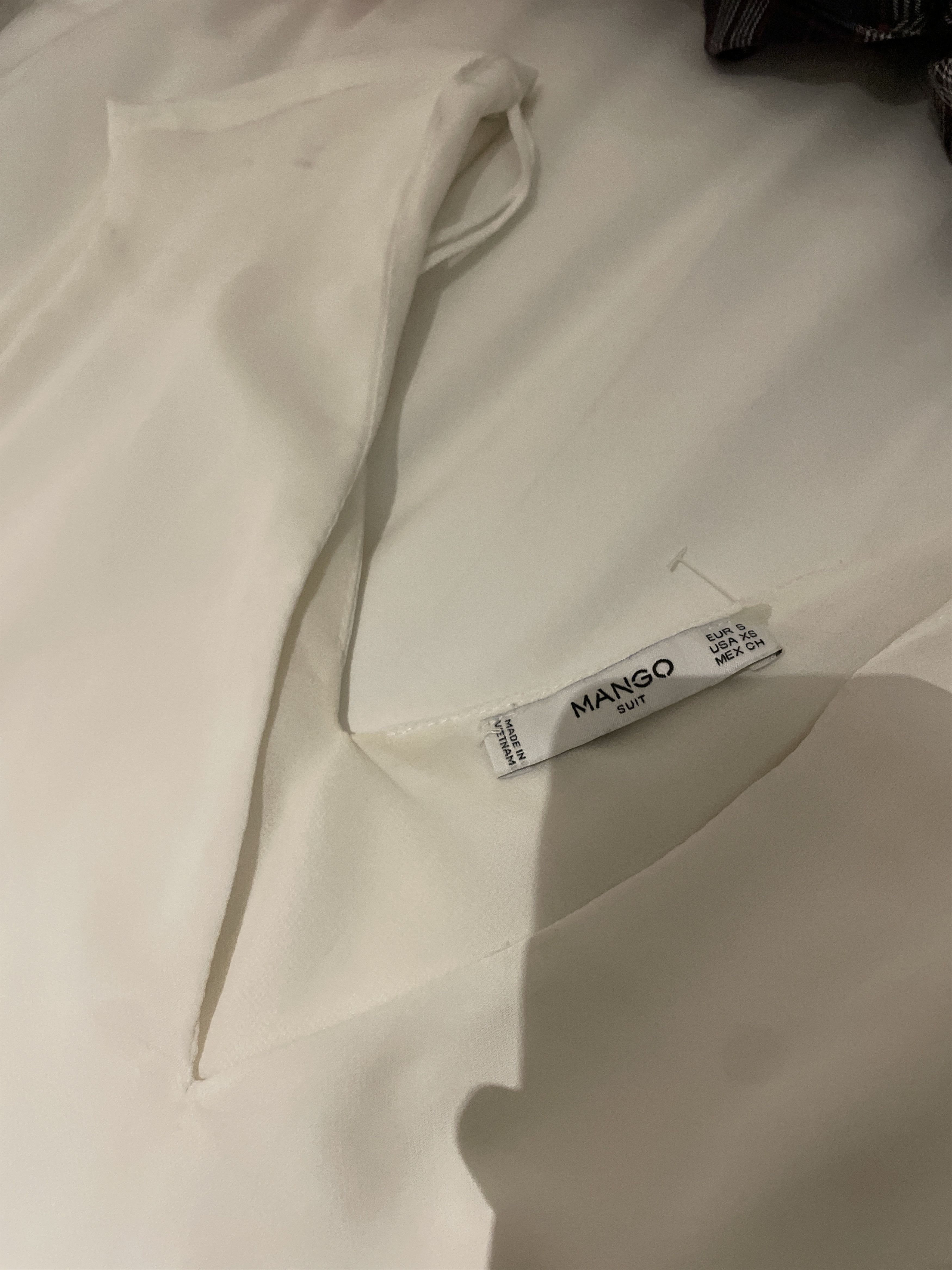 Mango Mango White Blouse Sleeveless Size S / US 4 / IT 40 - 1 Thumbnail