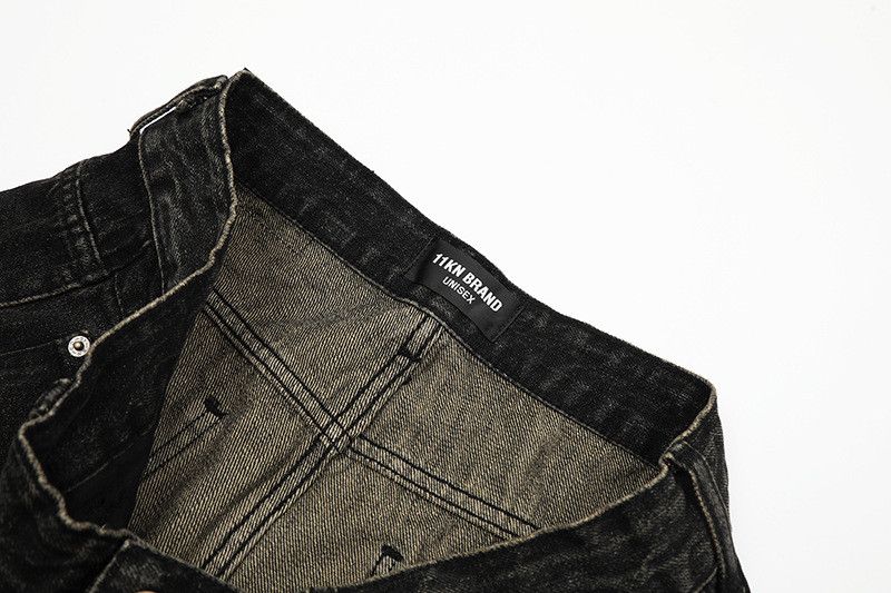 Vintage American street washed distressed retro loose vintage jeans Size US 32 / EU 48 - 4 Thumbnail
