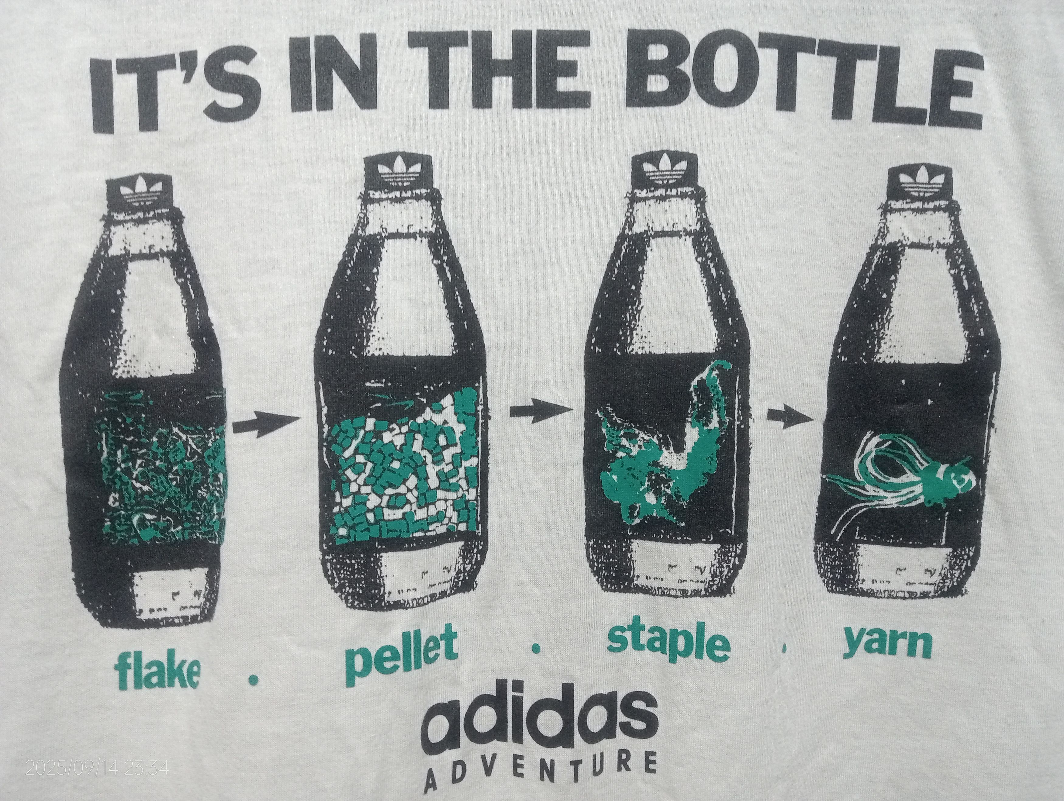 Adidas Vtg 90s Adidas Adventure Single Stitch Single Pocket Tee Size US L / EU 52-54 / 3 - 2 Thumbnail