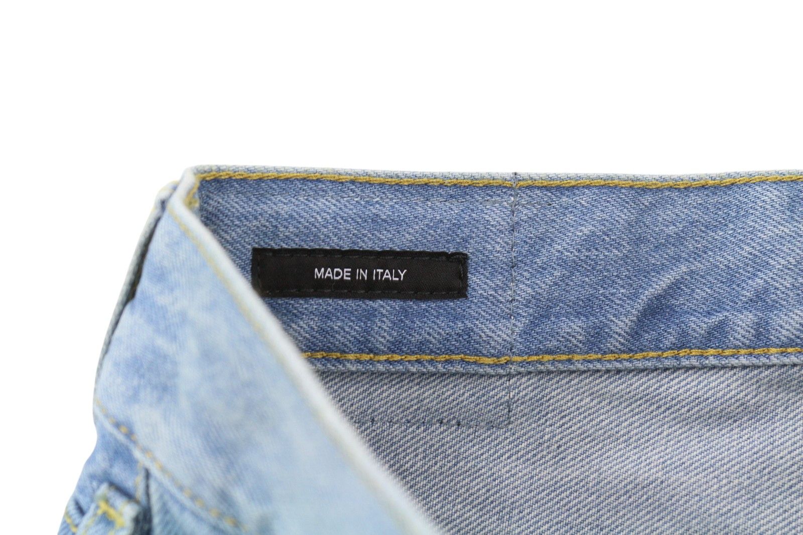R13 CROSS OVER 28 Washed Blue Asymmetrical Shorts 85096 Size 28" / US 6 / IT 42 - 10 Thumbnail