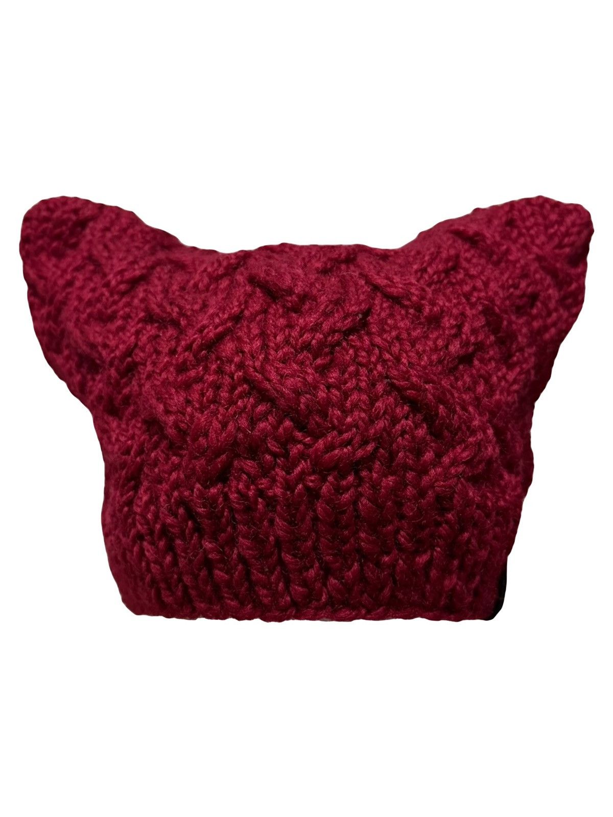 image of Vivienne Westwood Cat Ear Beanie in Red, Women's