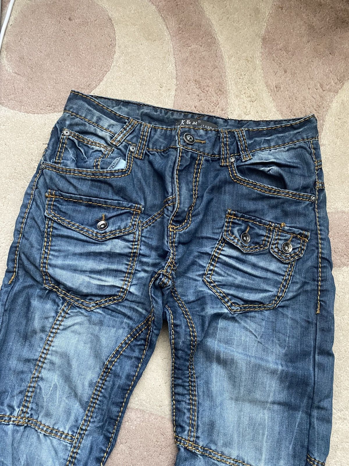 Le Grande Bleu (L.G.B.) y2k lgb JEANS Denim multi pocket japanese style Size US 32 / EU 48 - 24 Thumbnail