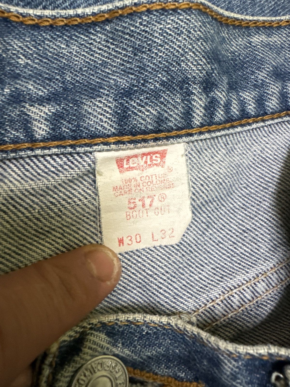 Levi's Vintage Levi's 517 Flared Bootcut Stonewash Jeans Size US 29 - 16 Thumbnail