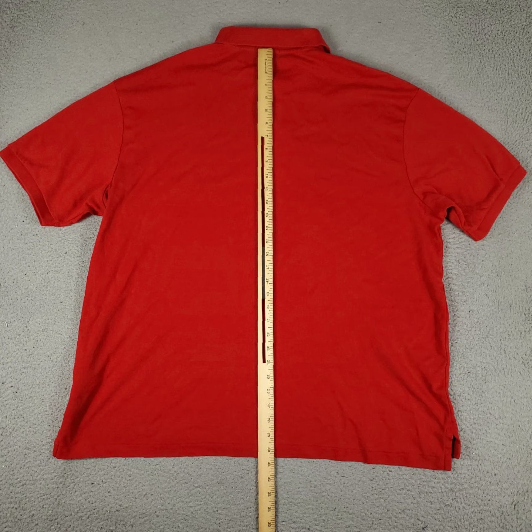 Ralph Lauren Ralph Lauren Polo Shirt Mens Big 2XB Red Short Sleeve Button Collared Logo Polo Shirt, 100% Cotton, Casual, Classic, Preppy, Modern, Sports, Wool? Size US XXL / EU 58 / 5 - 6 Thumbnail