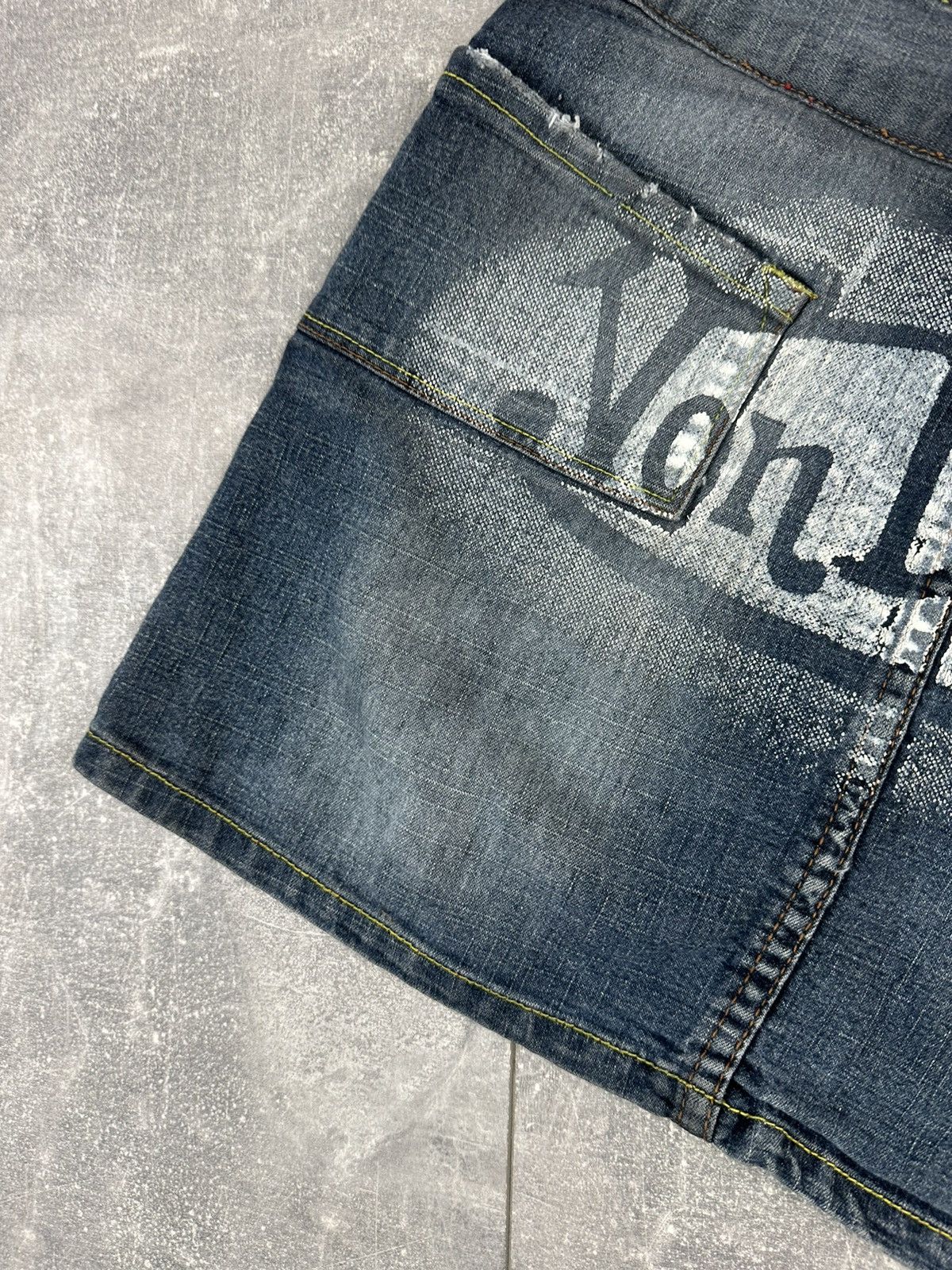 Von Dutch Womens Von Dutch Retro Overprint Logo Mini Skirt Size 30" / US 8 / IT 44 - 6 Thumbnail