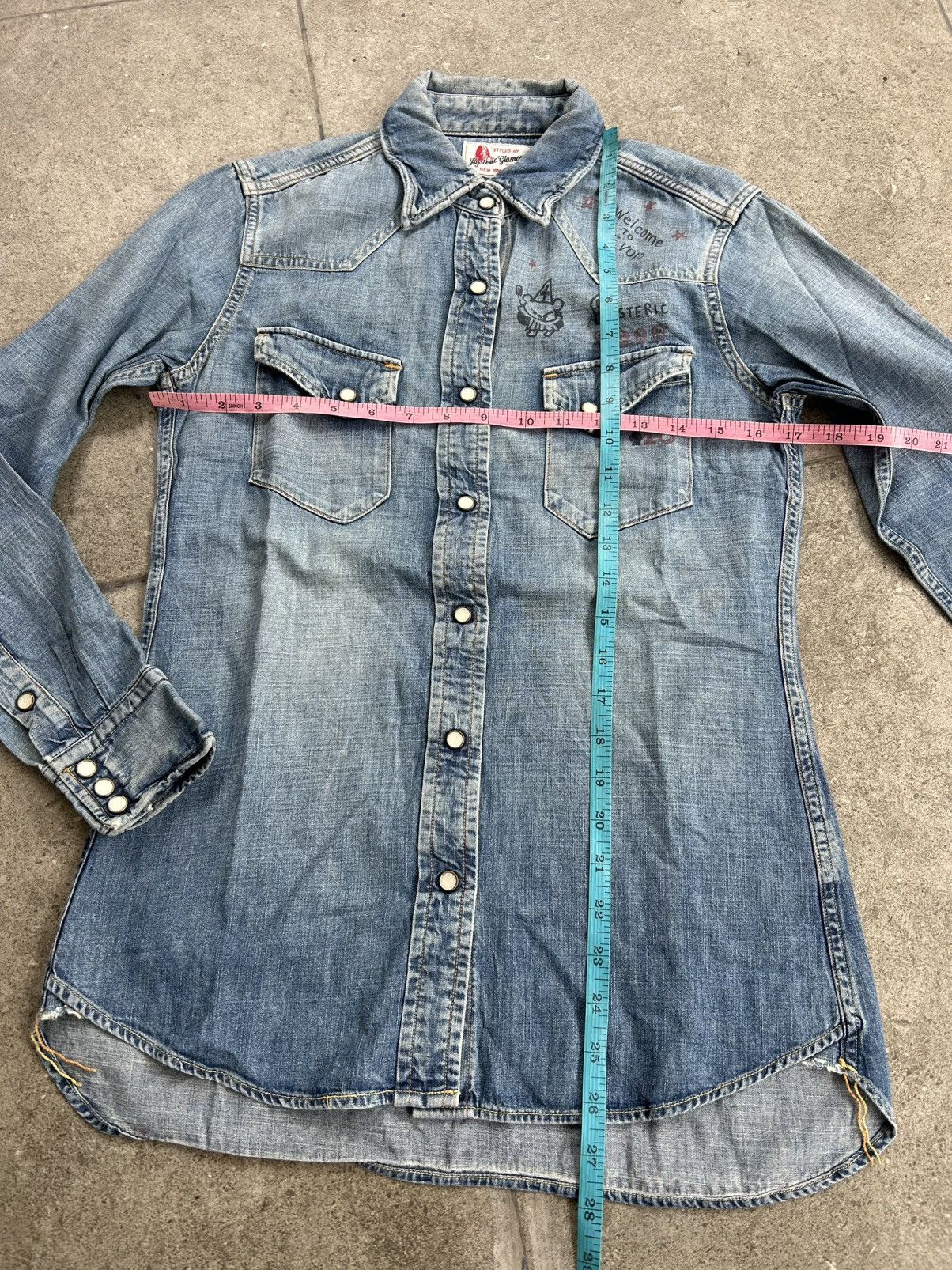 Hysteric Glamour Hysteric Glamour Denim Western Shirt Size S / US 4 / IT 40 - 10 Thumbnail