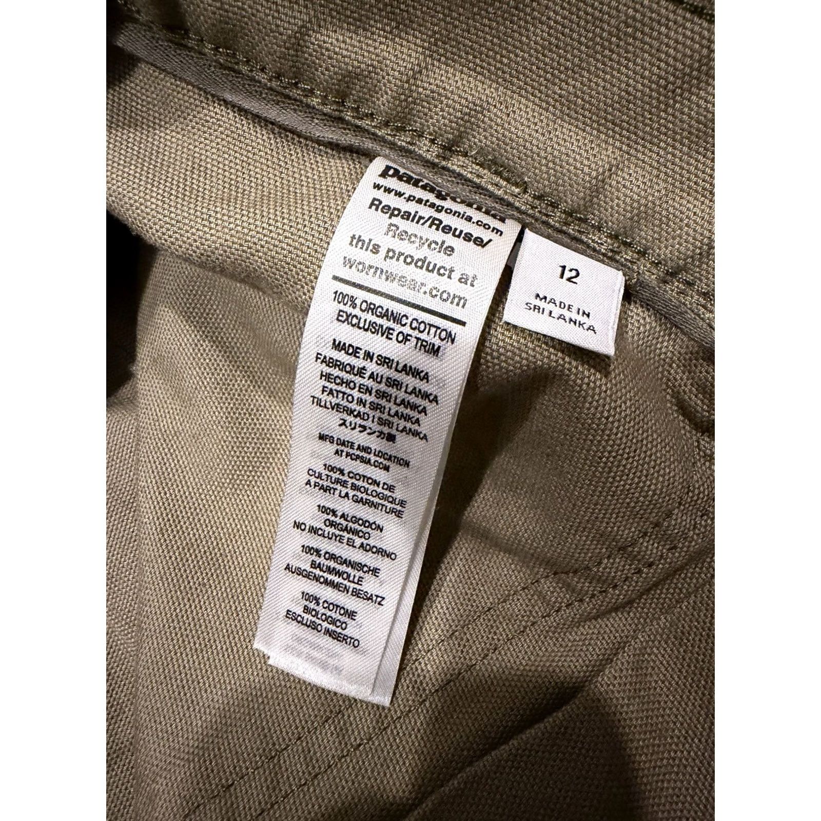 Patagonia VINTAGE? No — Patagonia Shorts Women 12 Green 100% Organic Cotton Stand Up Reg/Canvas Pockets Logo NWT Size 34" / US 12 / IT 48 - 6 Thumbnail