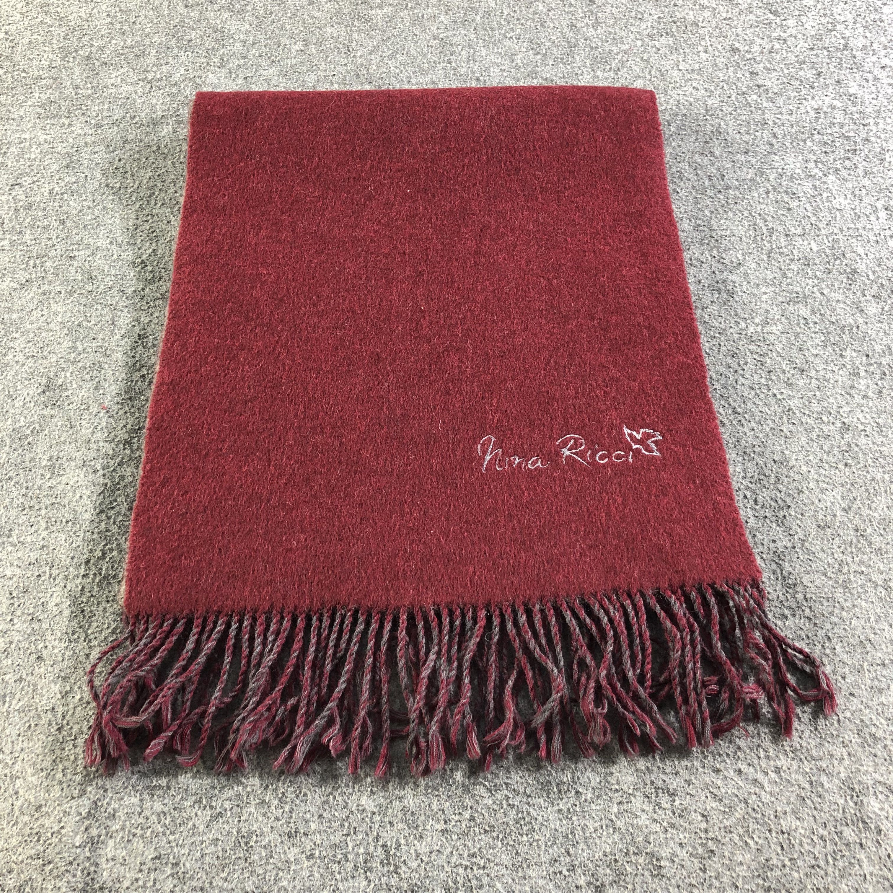 Nina Ricci Nina Ricci Wool Scarf Muffler V1878 Size ONE SIZE - 2 Thumbnail