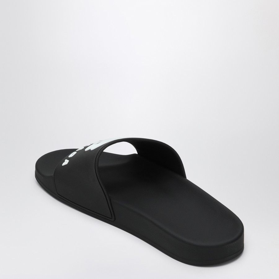 Balenciaga o1d2blof0226 Rubber Slides Slippers in Black Size US 6 / EU 39 - 4 Thumbnail