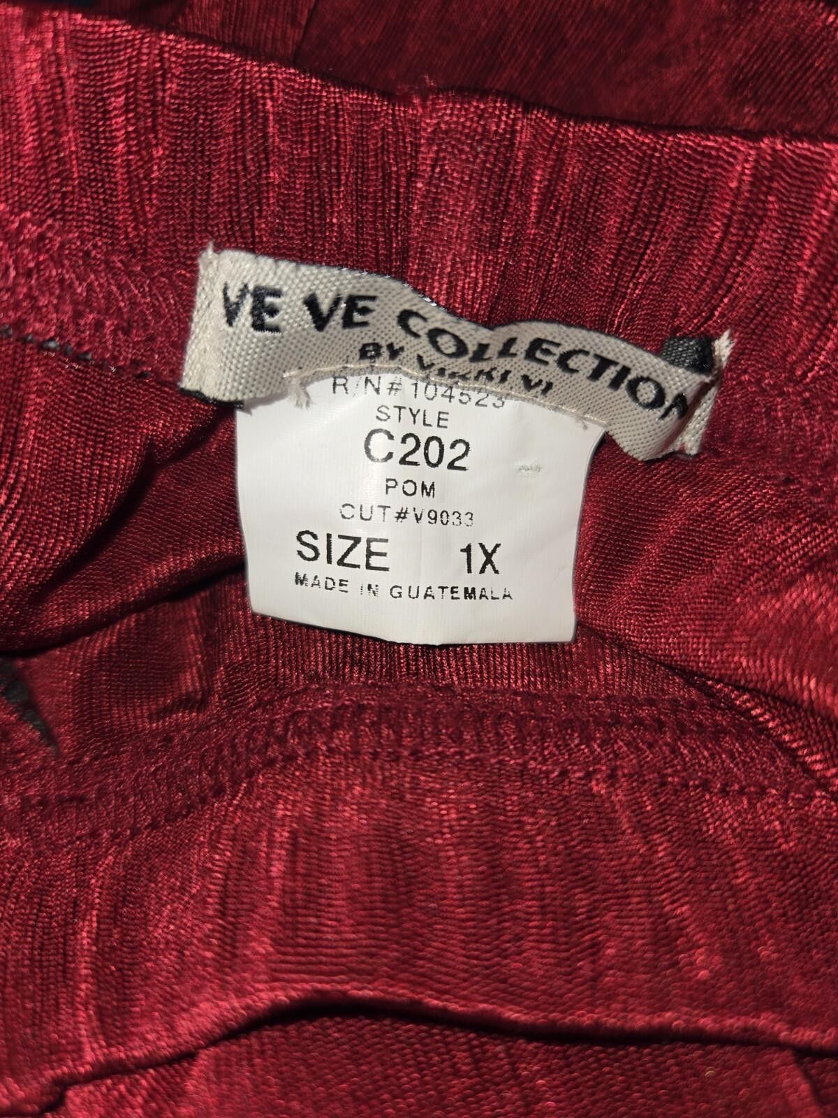 Other Ve Ve Collection By Vikki Vi Women's Red Top 3X Bottom 1X Size ONE SIZE - 7 Thumbnail