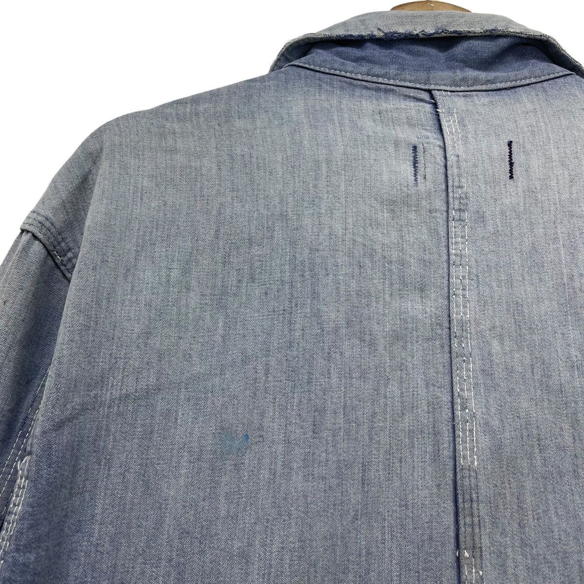 Original Montgomery × Vintage 💥Vintage 70s Montgomery Ward Chore Faded Indigo Jacket Size US M / EU 48-50 / 2 - 13 Thumbnail
