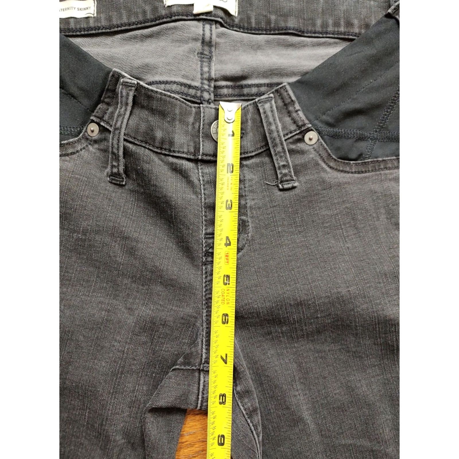 Madewell Madewell Maternity Skinny Jeans Black Womens 27 X 27 Inseam Denim Stretch Slim City Preppy Jeans Womens Mens Girls Size 28" / US 6 / IT 42 - 6 Thumbnail