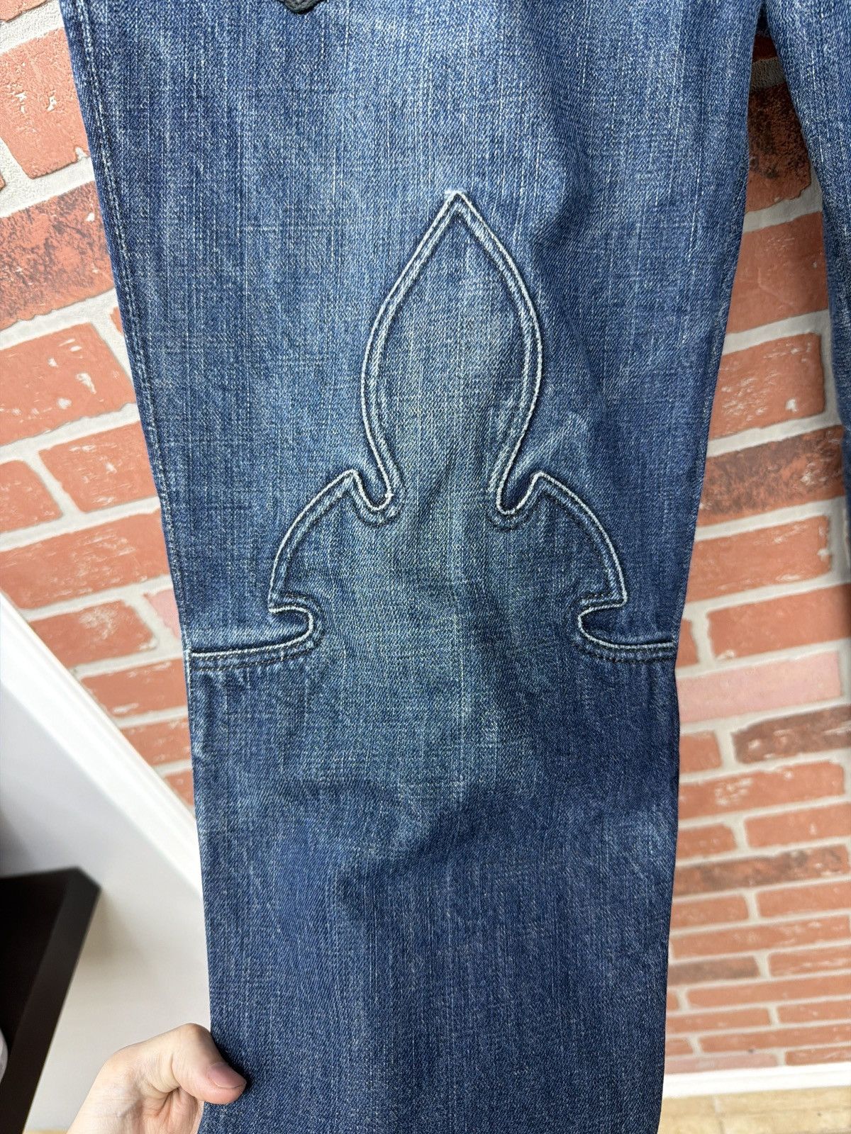 Chrome Hearts Chrome Hearts Patch Jeans Crosses Leather Blue Jean Size US 32 / EU 48 - 5 Thumbnail