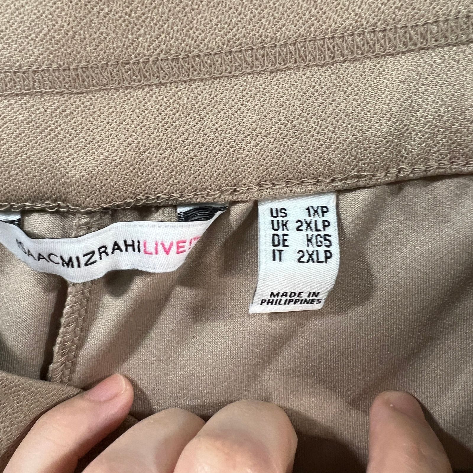 Other Isaac Mizrahi Live! Petite Crepe Knit Straight Leg Pant Size 40" / US 18 - 3 Thumbnail