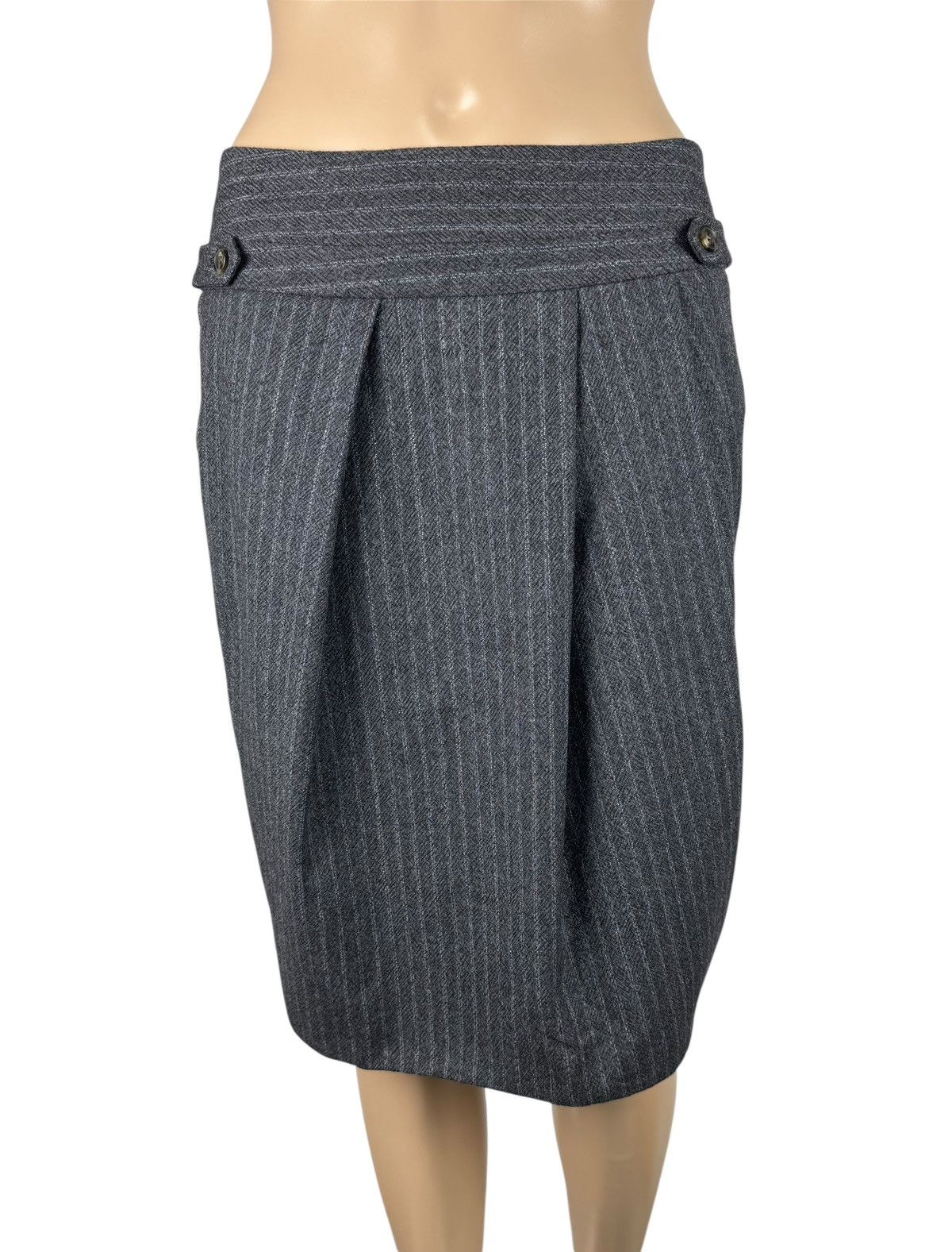 Weekend Max Mara Weekend Max Mara Striped Wool Skirt Draped size UK6 IT38 Size 26" / US 2 / IT 38 - 1 Thumbnail