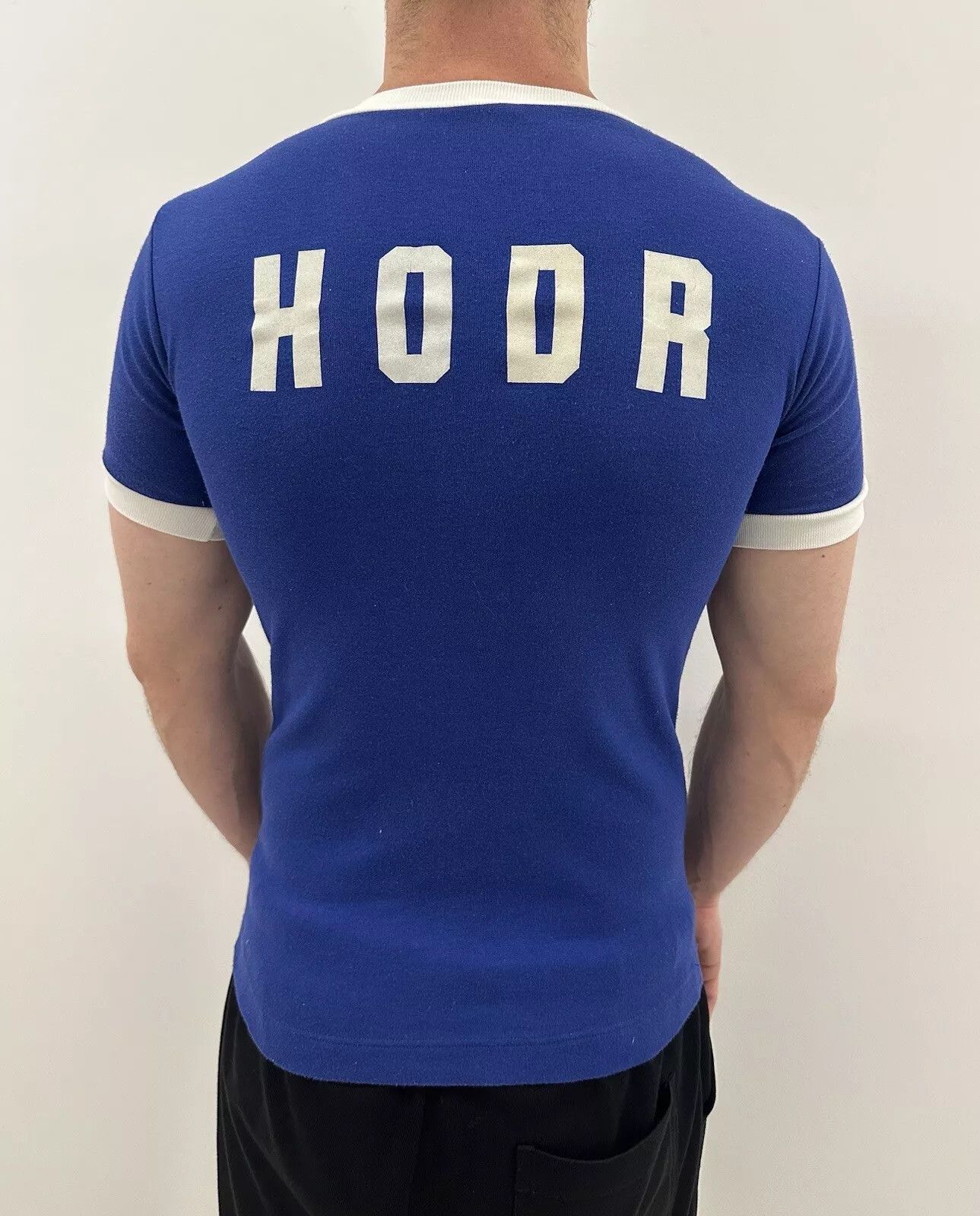 Adidas Vintage 1980s Adidas Hodr Shirt Tee Slim Fit made in Ireland Size US M / EU 48-50 / 2 - 2 Thumbnail