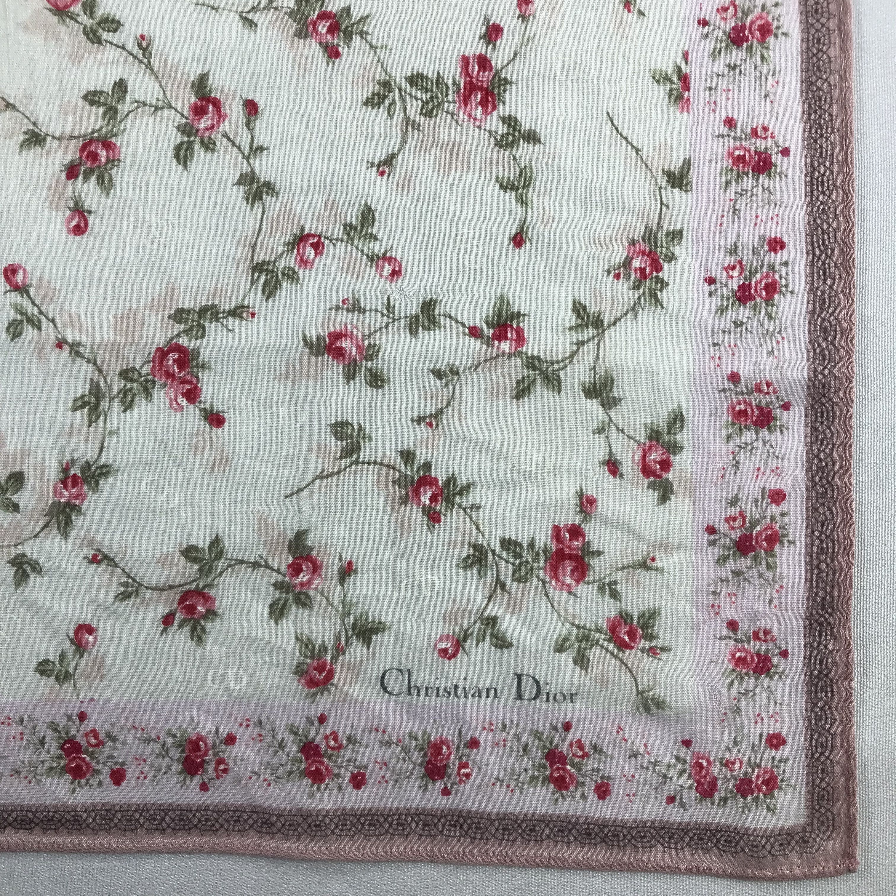 Vintage ChriSTIAN Dior Handkerchief / Bandana / Neckerchief C592 Size ONE SIZE - 5 Thumbnail