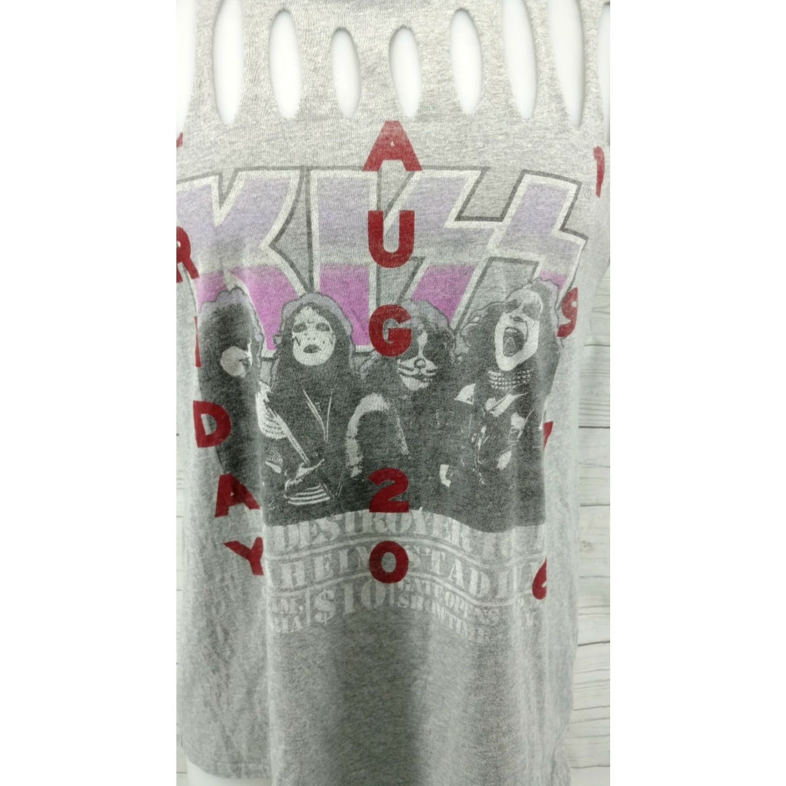 Vintage Kiss Reprint Destroyer Tour 1976 T-shirt Womens Size XL Size XL / US 12-14 / IT 48-50 - 2 Thumbnail