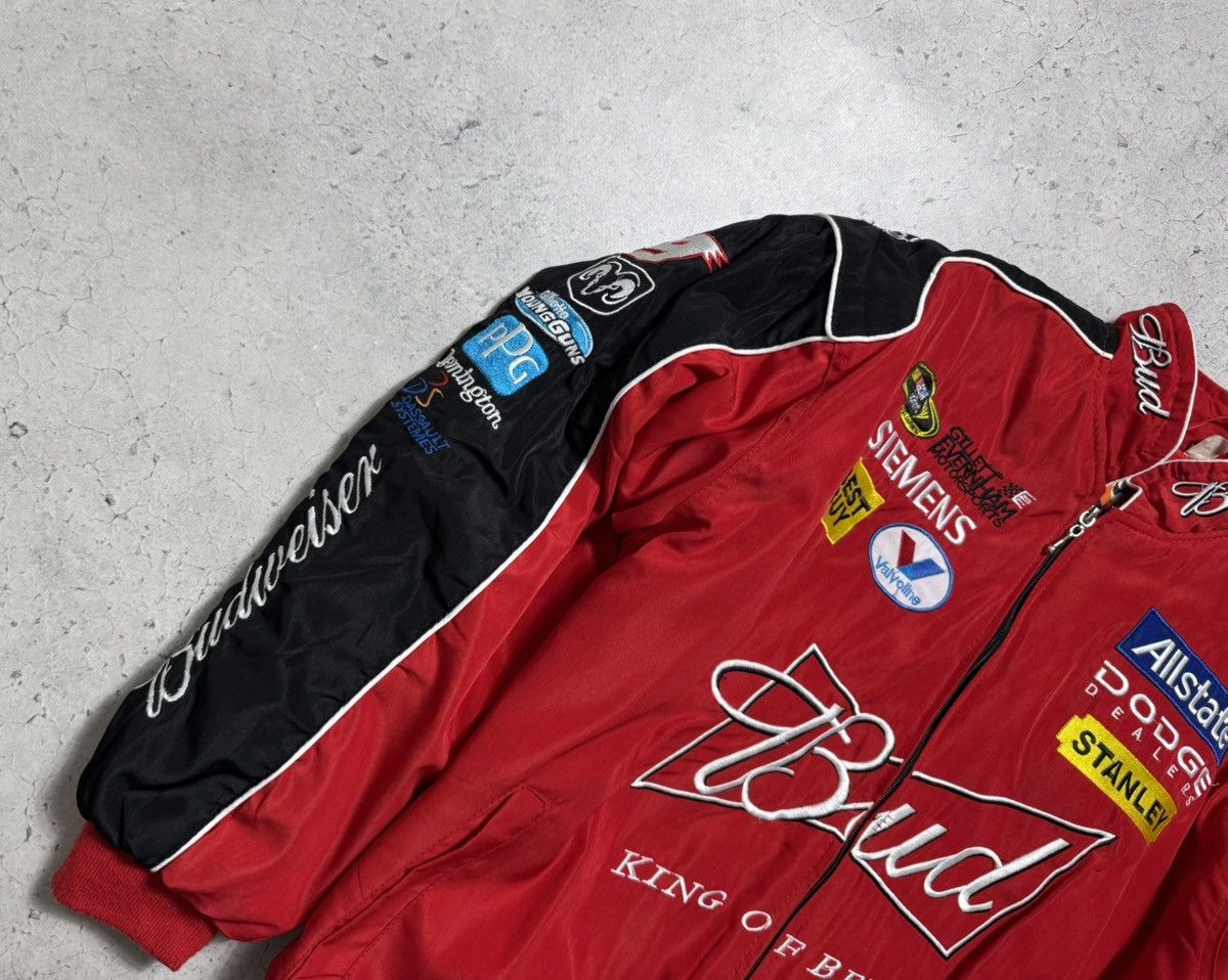 Vintage Bud Racing Nascar Bomber Jacket Size M Red Size US M / EU 48-50 / 2 - 5 Thumbnail