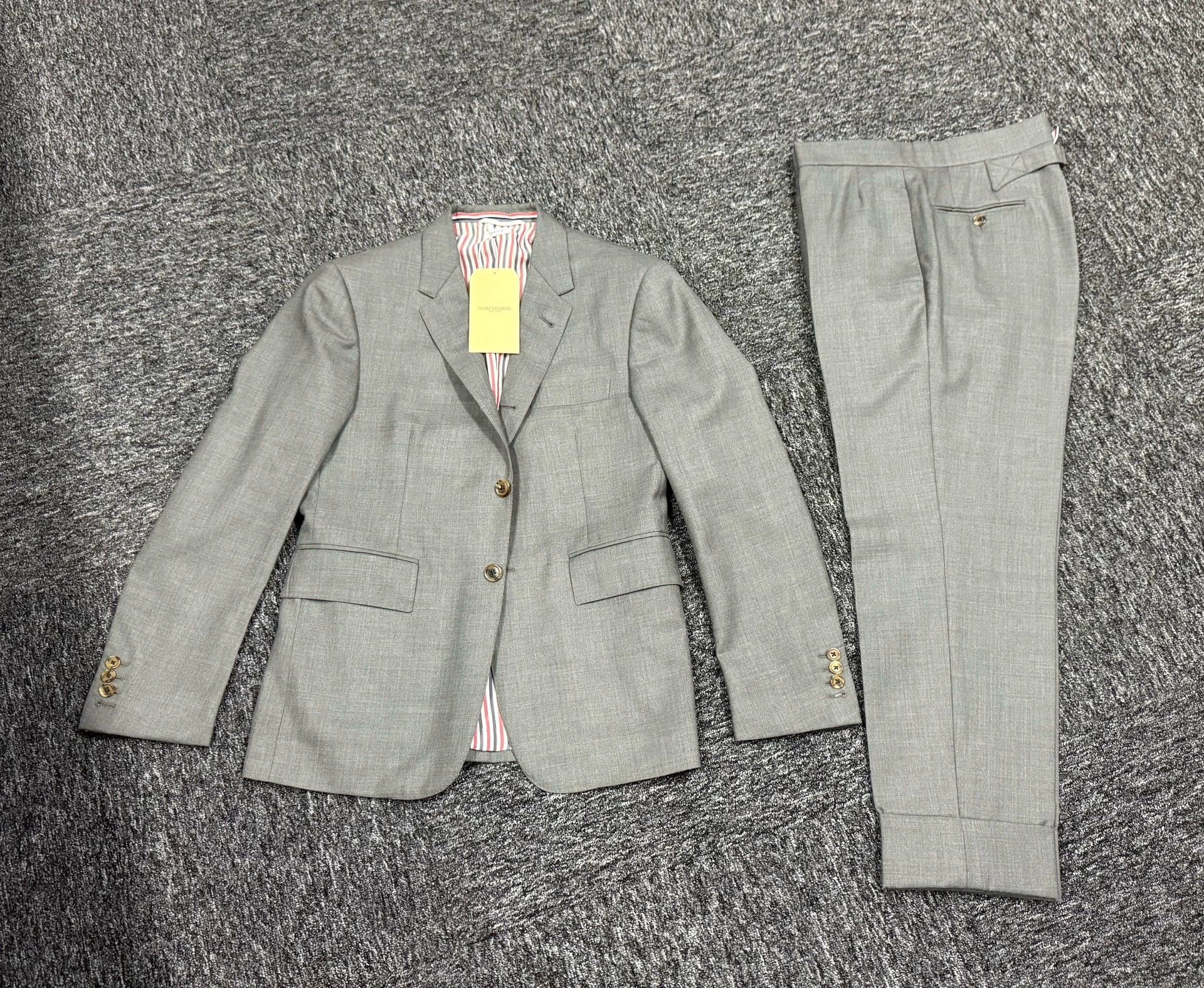 Thom Browne Thom Browne Classic Mid-Gray Wool Suit Size1 Size US S / EU 44-46 / 1 - 3 Thumbnail
