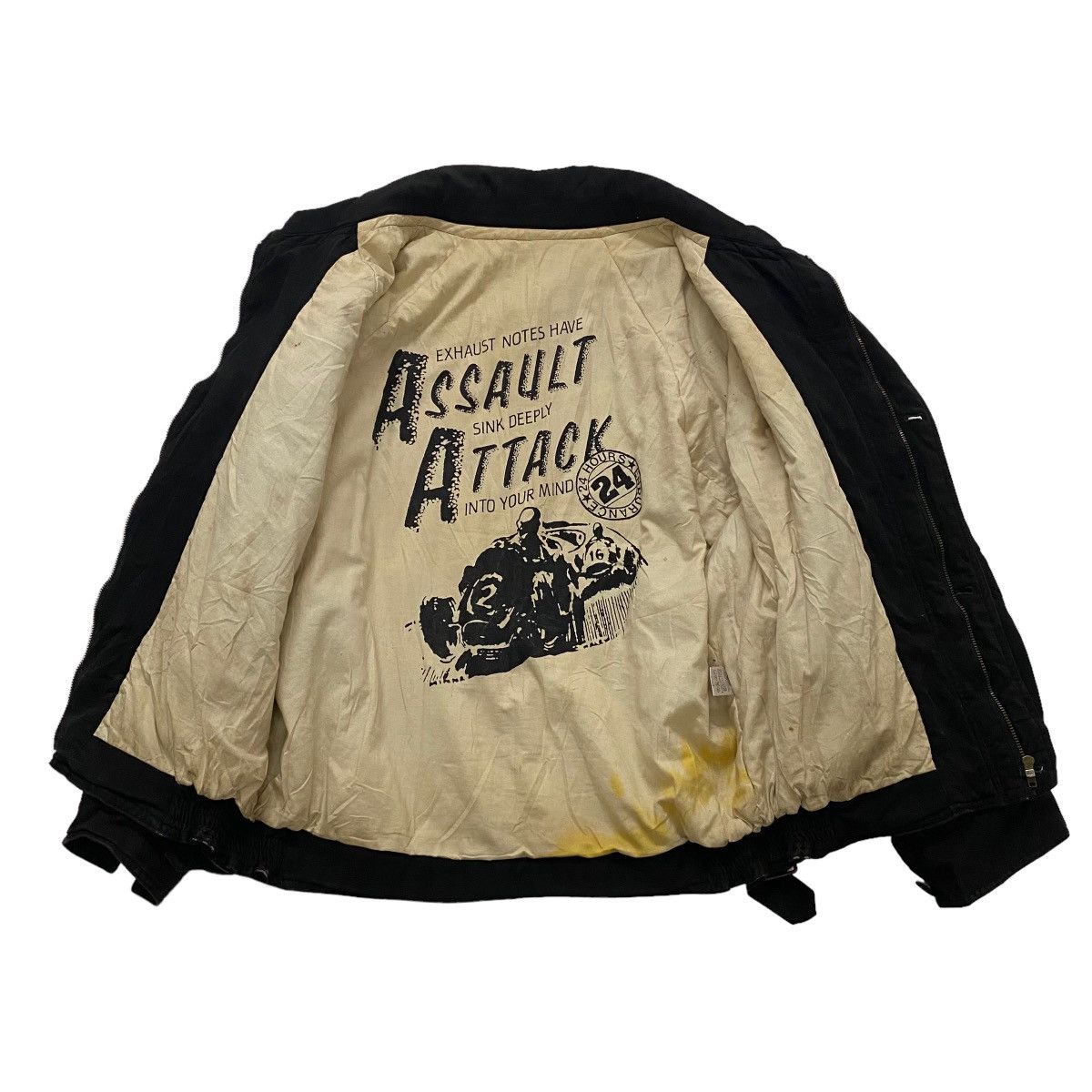 Japanese Brand × Vintage ☀️Vintage Assault Attack bomber style racing jacket Size US L / EU 52-54 / 3 - 14 Thumbnail