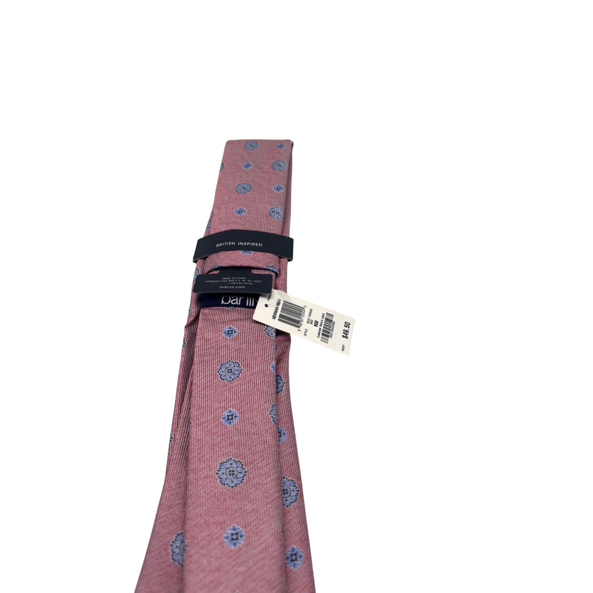Bar III Bar III Carnaby Collection Newman Neat Necktie, Red Size ONE SIZE - 4 Thumbnail