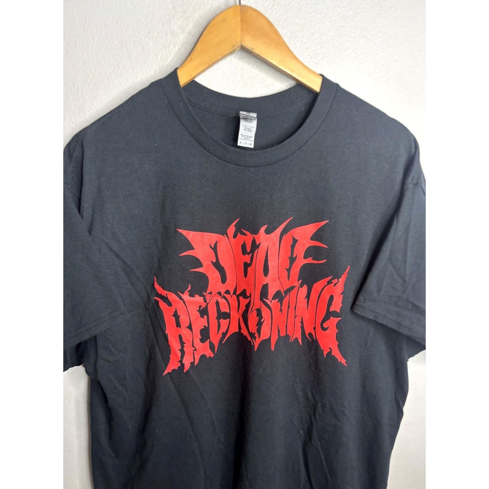 Gildan Dead Reckoning Shirt Mens XL Black Graphic Cancel This Skeleton T-Shirt Size US XL / EU 56 / 4 - 2 Thumbnail