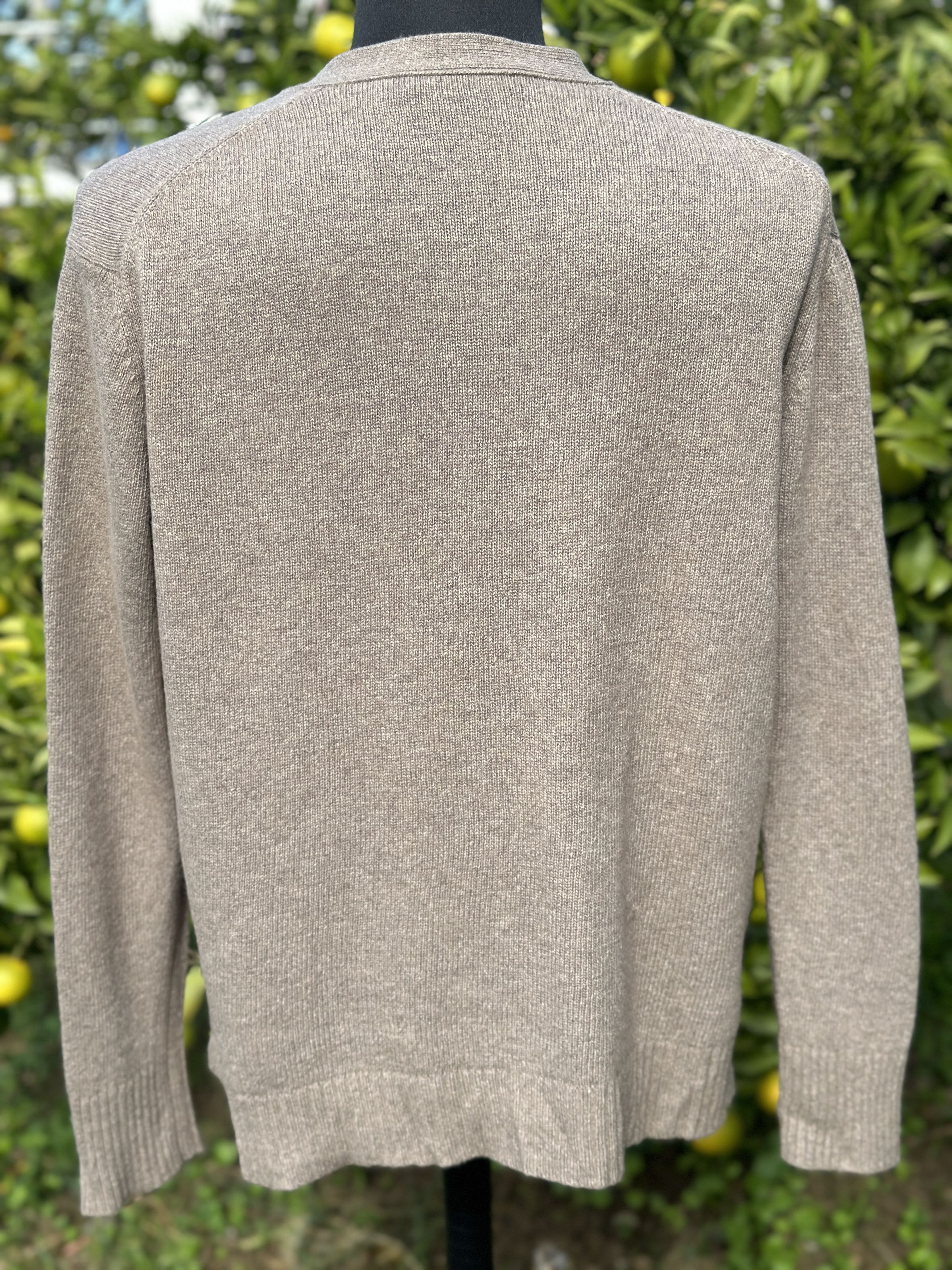 Other Jenni Kayne Taupe Cardigan Knit Cashmere Wool Size 2XL Size XXL / US 16-18 / IT 52-54 - 5 Thumbnail
