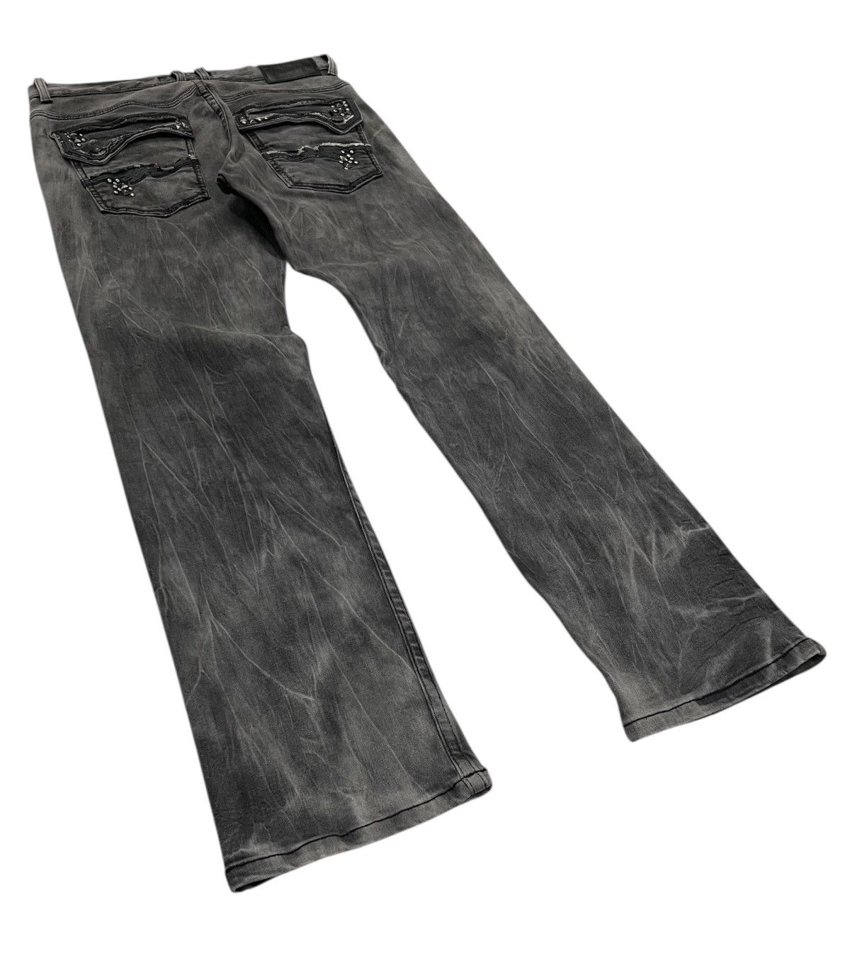If Six Was Nine Pasta Denim Japan Studded Jeans Faded Black Size US 32 / EU 48 - 6 Thumbnail