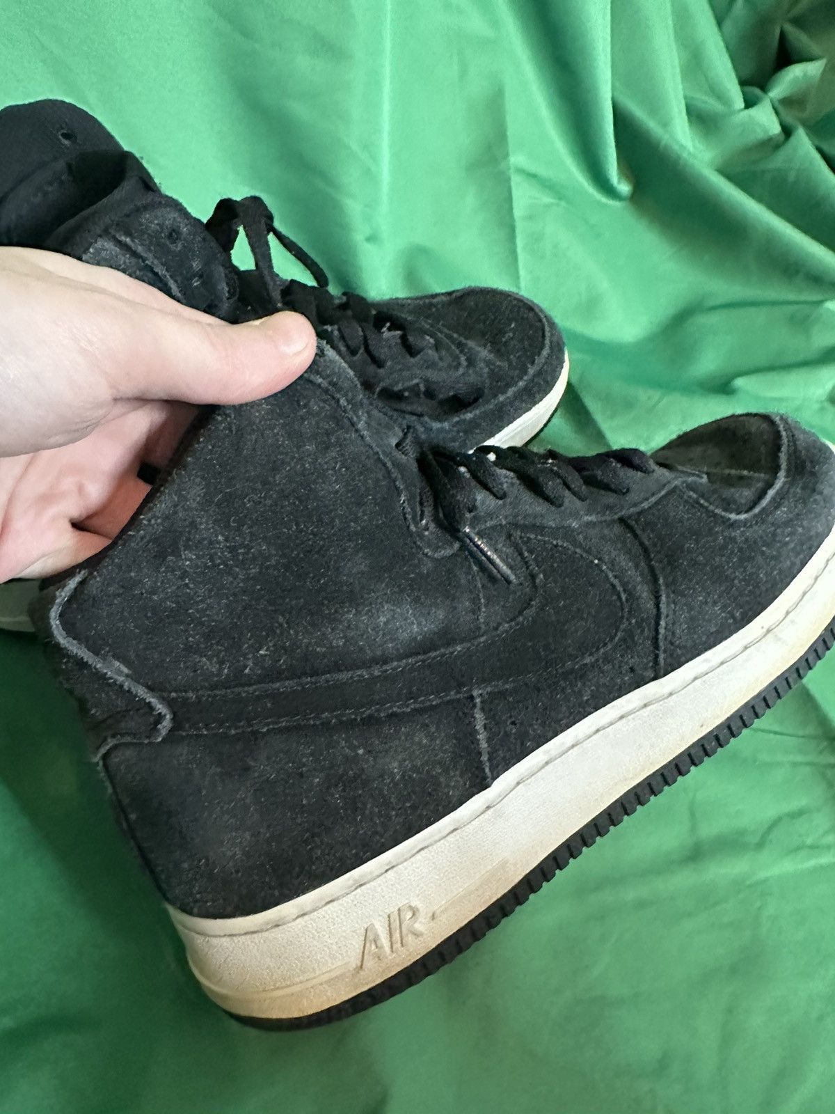 Air Force 1 ‘07 Triple Black suede sneakers