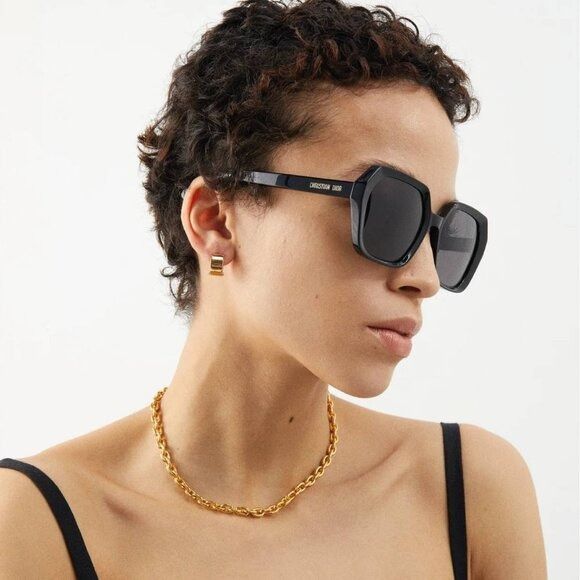Dior Dior DIORMIDNIGHT S2F 41F1 Sunglasses Matte Pink Square Size ONE SIZE - 3 Thumbnail
